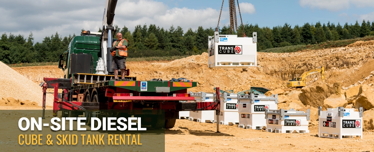 Cube and skid tank rental put diesel on-site where you need it