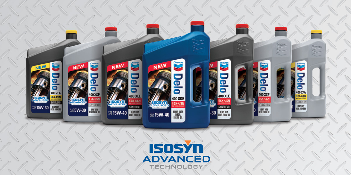 Chevron Delo Isosyn Advanced Technology Motor Oil from Domestic Fuels